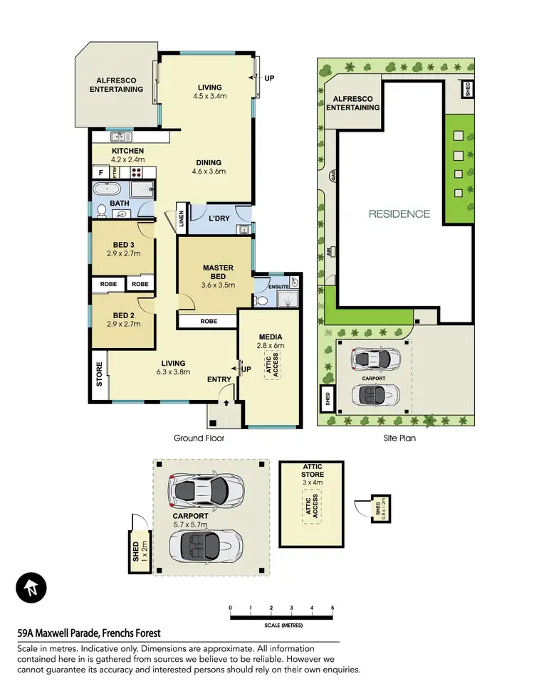 Floorplan of Homely villa listing, 59A Maxwell Parade, Frenchs Forest NSW 2086