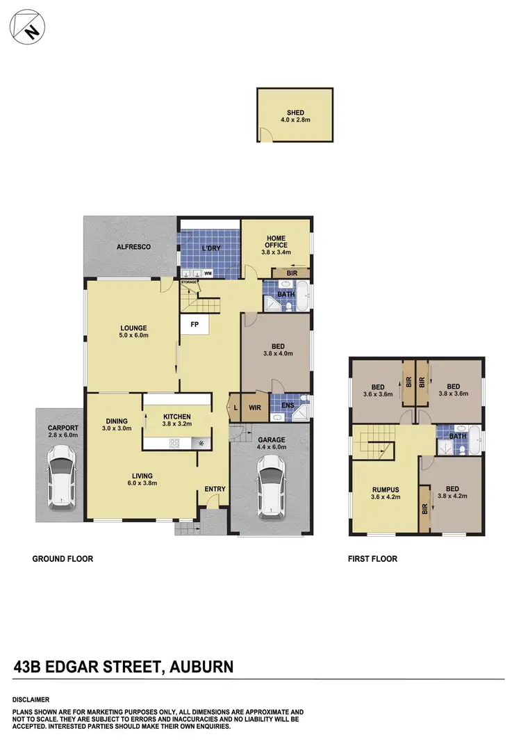 Floorplan of Homely house listing, 43B Edgar Street, Auburn NSW 2144