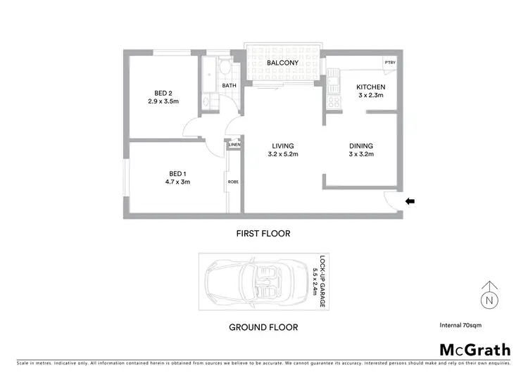Floorplan of Homely apartment listing, 26/6 Murray Street, Lane Cove NSW 2066