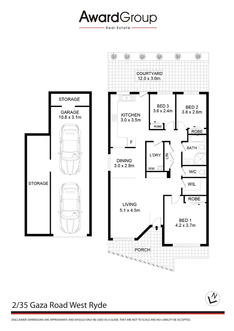 Floorplan of Homely villa listing, 2/35 Gaza Road, West Ryde NSW 2114