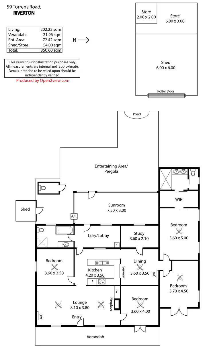 Floorplan of Homely house listing, 59 Torrens Road, Riverton SA 5412