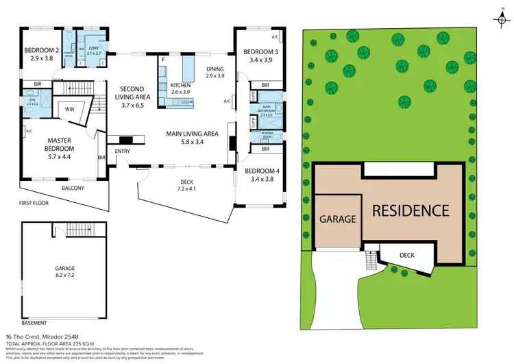 Floorplan of Homely house listing, 16 The Crest, Merimbula NSW 2548