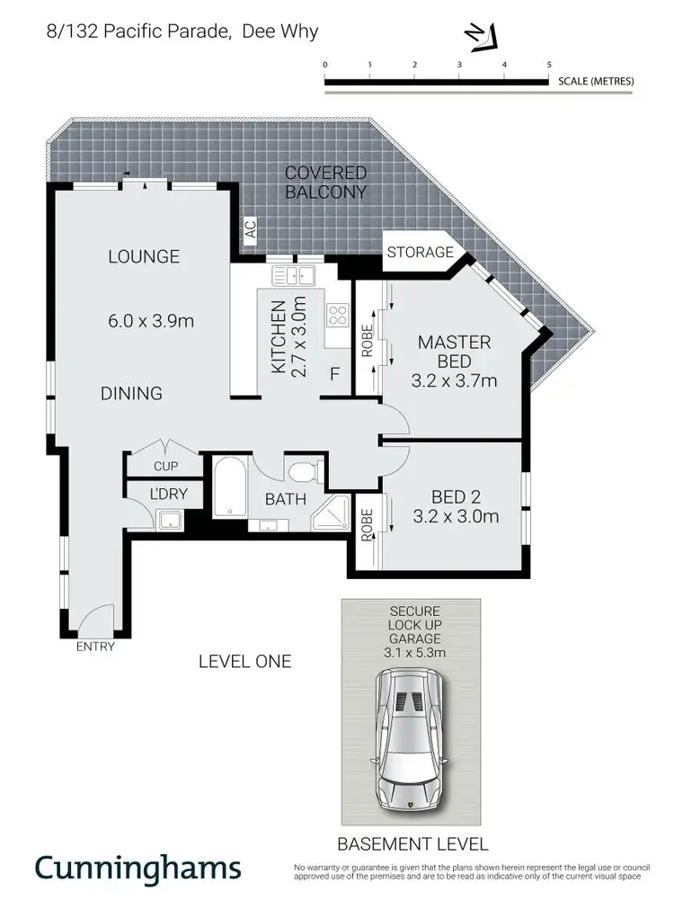 Floorplan of Homely unit listing, 8/132 Pacific Parade, Dee Why NSW 2099