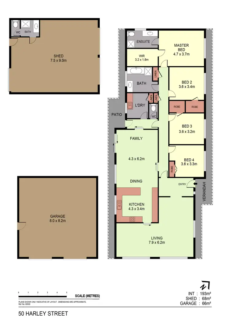 Floorplan of Homely house listing, 50 Harley Street, Strathdale VIC 3550