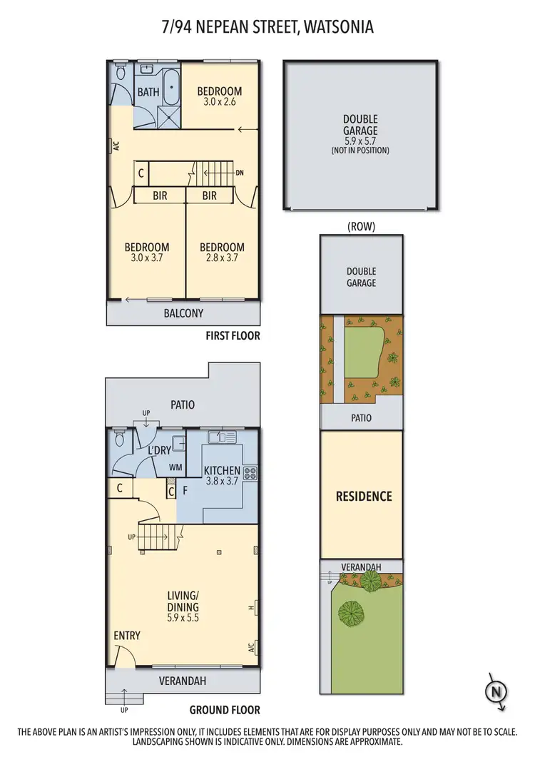 Floorplan of Homely townhouse listing, 7/94-100 Nepean Street, Watsonia VIC 3087