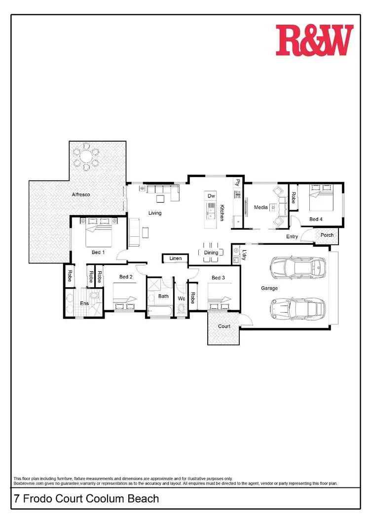 Floorplan of Homely house listing, 7 Frodo Court, Coolum Beach QLD 4573