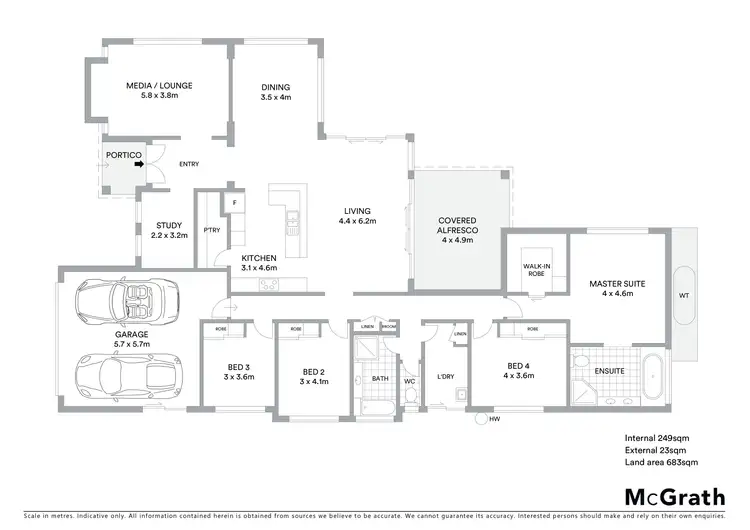 Floorplan of Homely house listing, 10 Stephen Burton Way, Pelican Waters QLD 4551