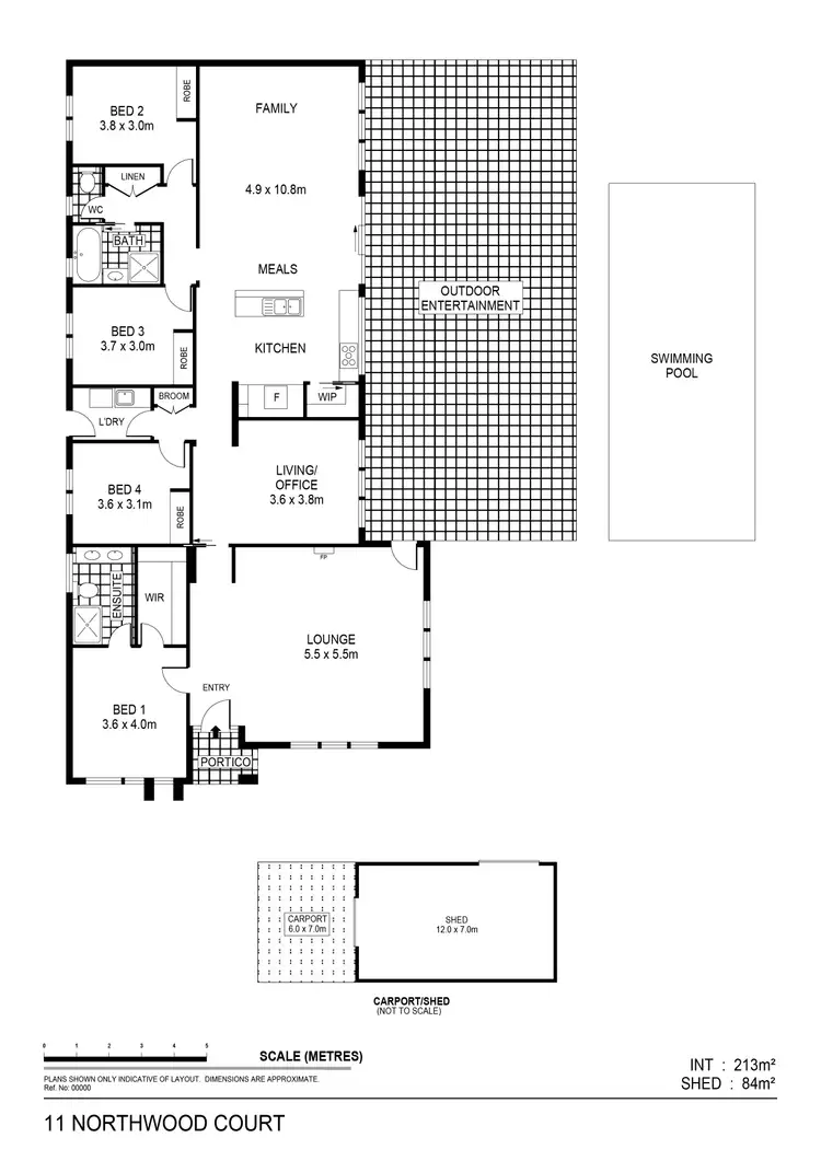 Floorplan of Homely house listing, 11 Northwood Court, Axedale VIC 3551