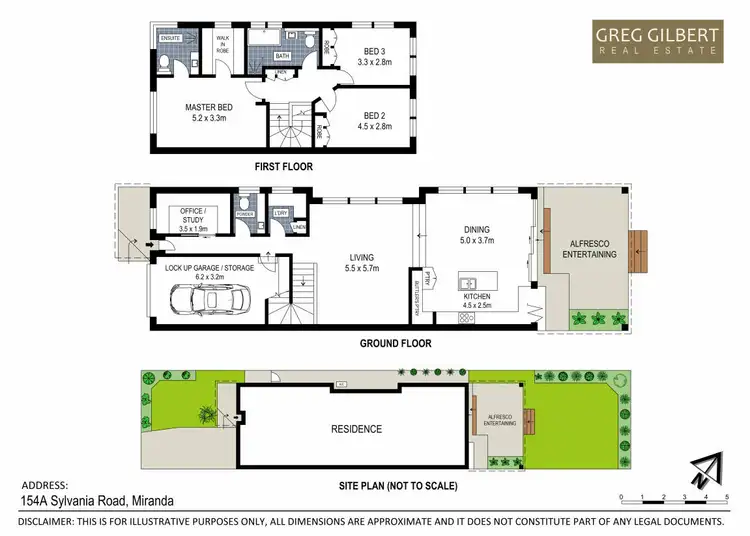 Floorplan of Homely semi-detached listing, 154A Sylvania Road, Miranda NSW 2228
