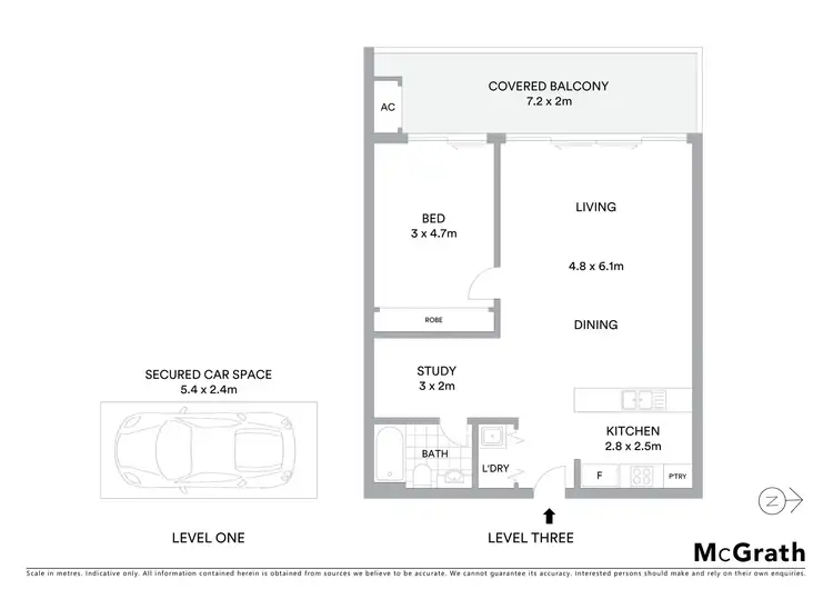 Floorplan of Homely unit listing, 312/12 Duntroon Avenue, St Leonards NSW 2065