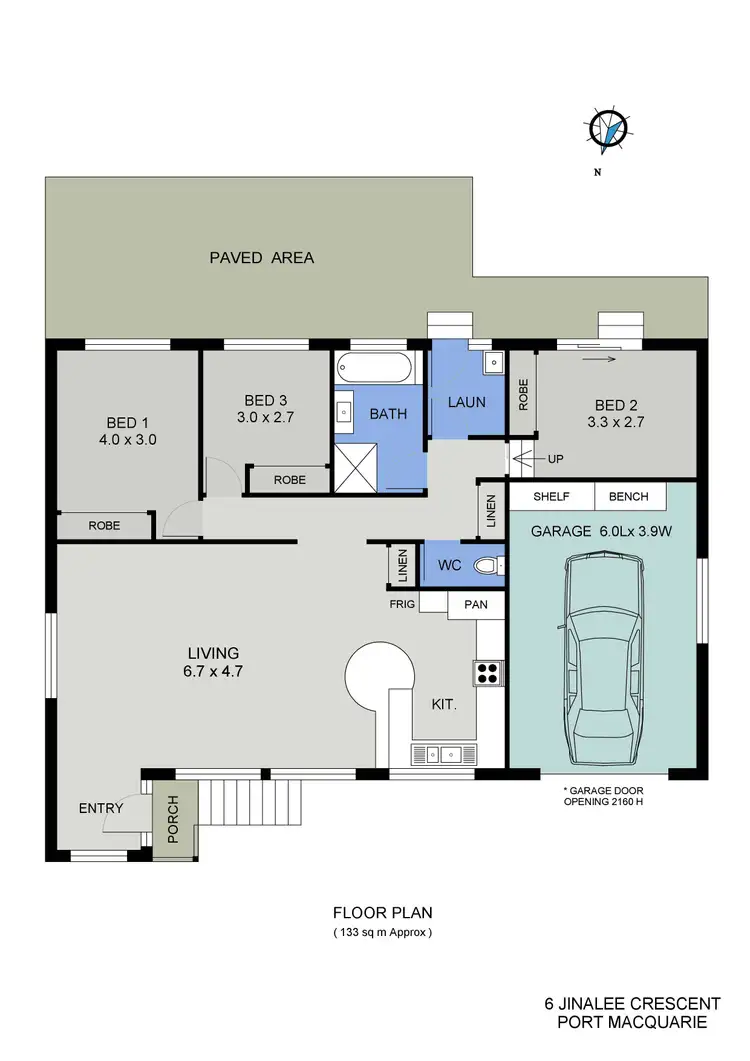 Floorplan of Homely house listing, 6 Jinalee Crescent, Port Macquarie NSW 2444