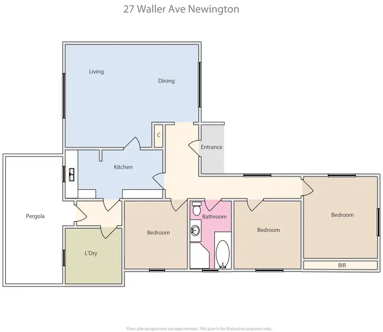 Floorplan of Homely house listing, 27 Waller Avenue, Newington VIC 3350