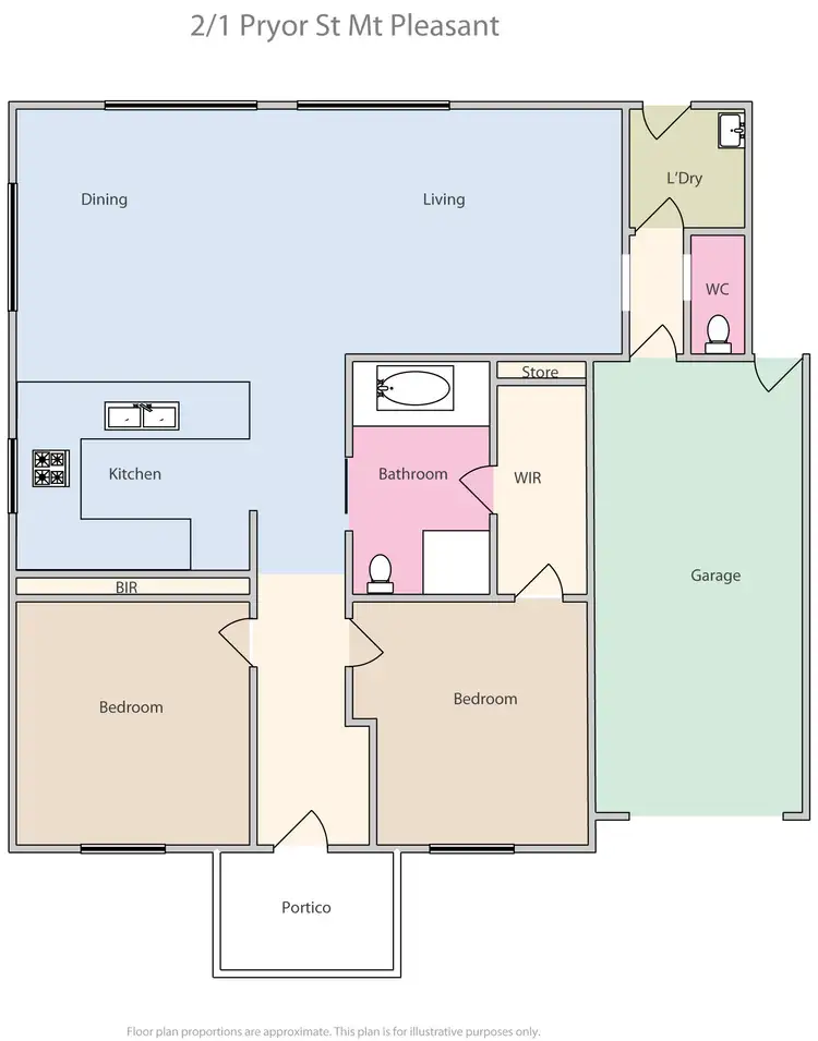 Floorplan of Homely unit listing, 2/1 Pryor Street, Mount Pleasant VIC 3350