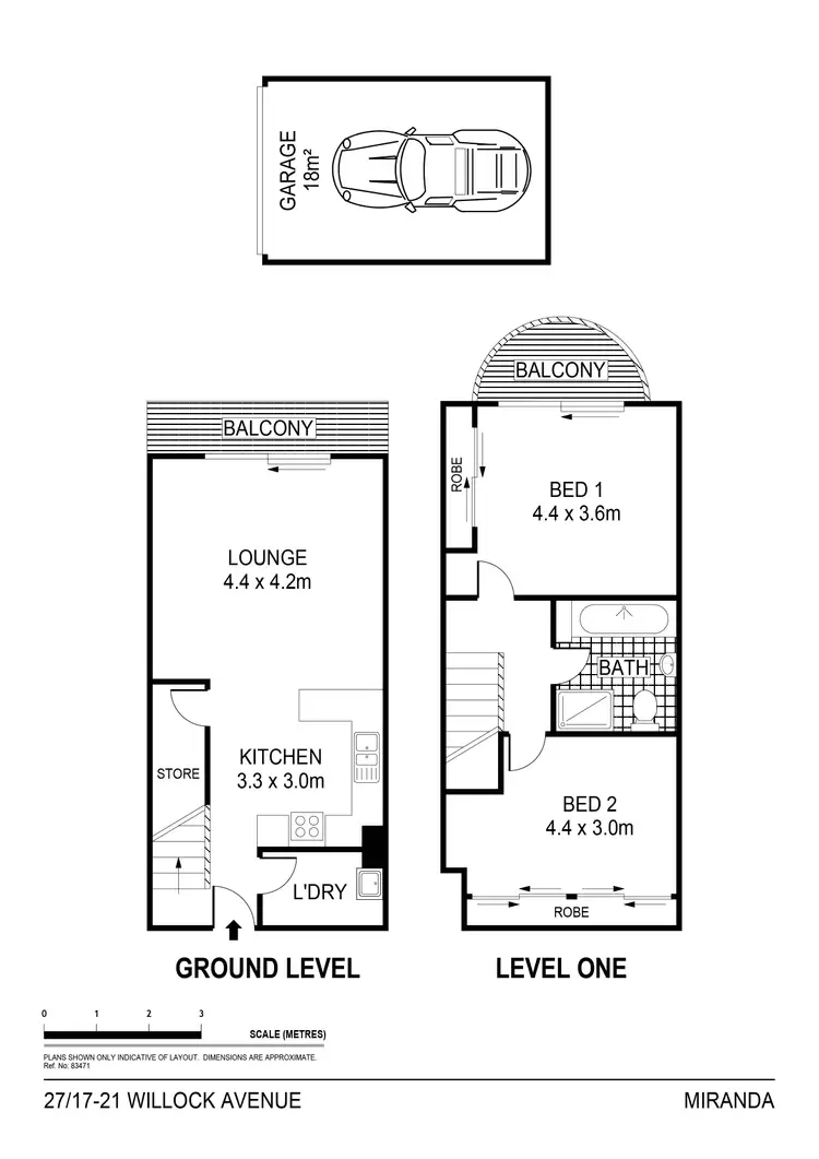 Floorplan of Homely apartment listing, 27/17-21 Willock Avenue, Miranda NSW 2228