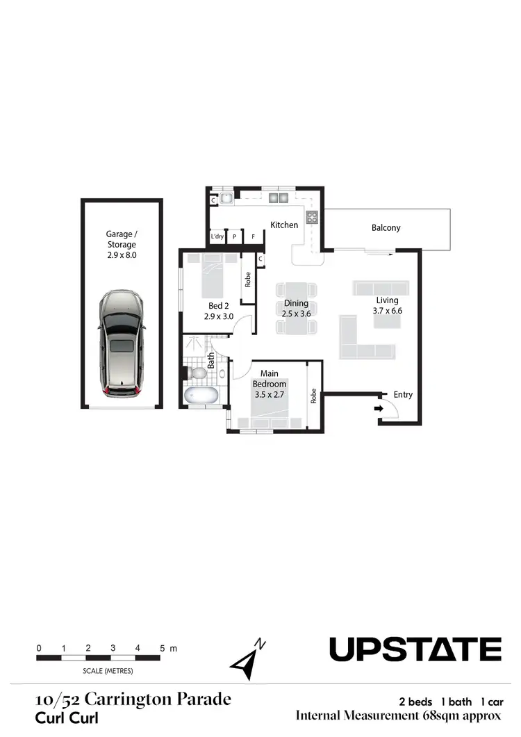 Floorplan of Homely apartment listing, 10/52 Carrington Parade, Curl Curl NSW 2096
