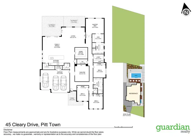 Floorplan of Homely house listing, 45 Cleary Drive, Pitt Town NSW 2756