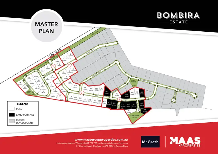 Floorplan of Homely land listing, LOT 408 Stage 4 Bombira Estate, Mudgee NSW 2850