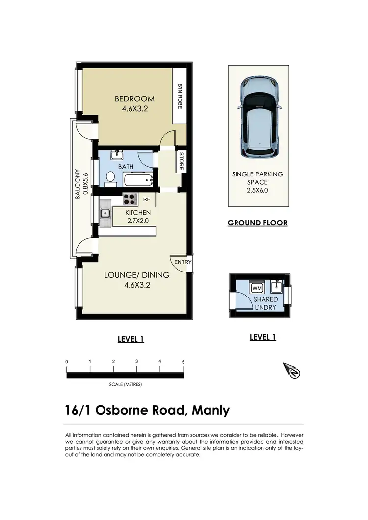 Floorplan of Homely apartment listing, 16/1 Osborne Road, Manly NSW 2095