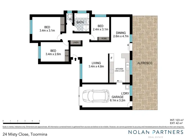 Floorplan of Homely house listing, 24 Misty Close, Toormina NSW 2452