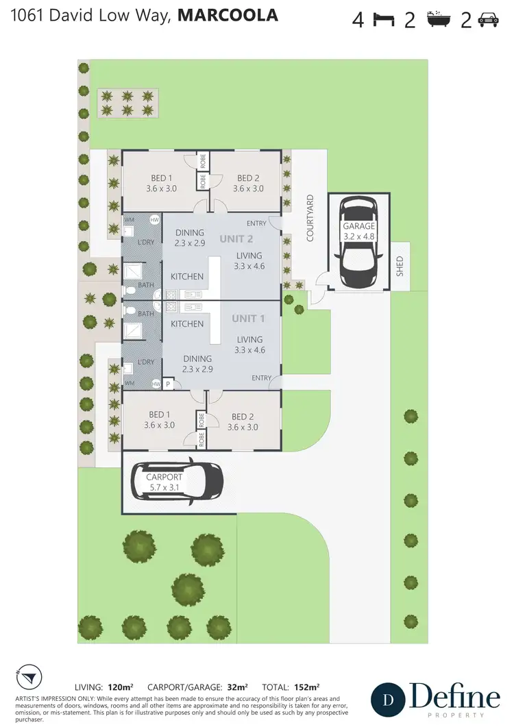 Floorplan of Homely house listing, 1061 David Low Way, Marcoola QLD 4564