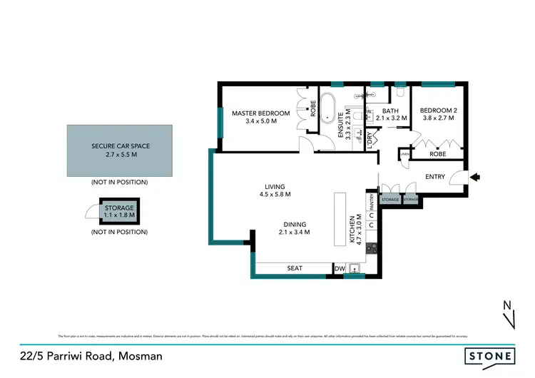 Floorplan of Homely apartment listing, 22/5 Parriwi Road, Mosman NSW 2088