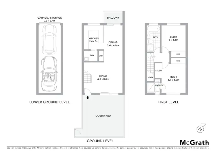 Floorplan of Homely townhouse listing, 5/147 Talavera Road, Marsfield NSW 2122