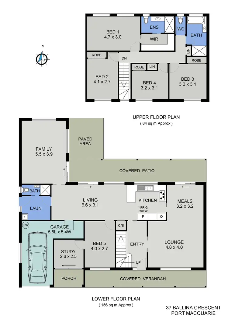 Floorplan of Homely house listing, 37 Ballina Crescent, Port Macquarie NSW 2444