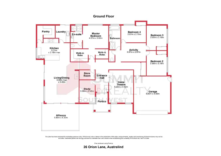 Floorplan of Homely house listing, 26 Orion Lane, Australind WA 6233