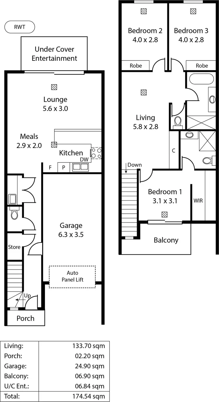 Floorplan of Homely house listing, 22C Warwick Avenue, Kurralta Park SA 5037