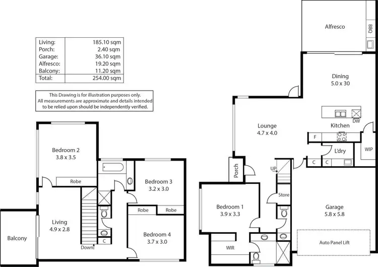 Floorplan of Homely house listing, 11 Glen Stuart Road, Woodforde SA 5072