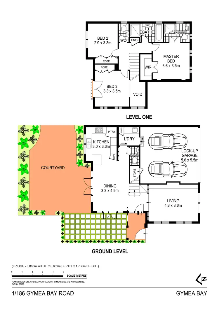 Floorplan of Homely townhouse listing, 1/186 Gymea Bay Road, Gymea Bay NSW 2227