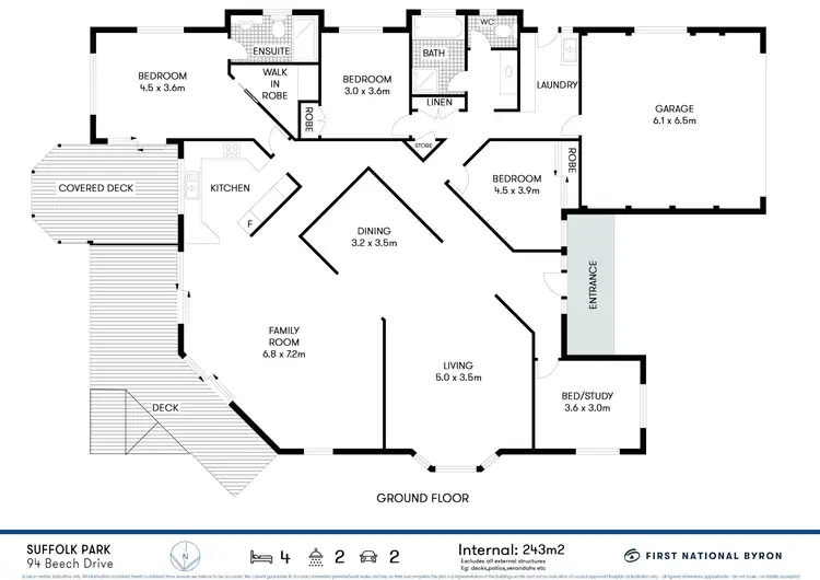 Floorplan of Homely house listing, 94 Beech Drive, Suffolk Park NSW 2481