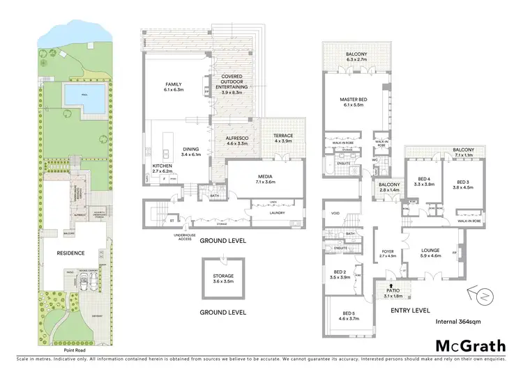 Floorplan of Homely house listing, 5 Point Road, Northwood NSW 2066