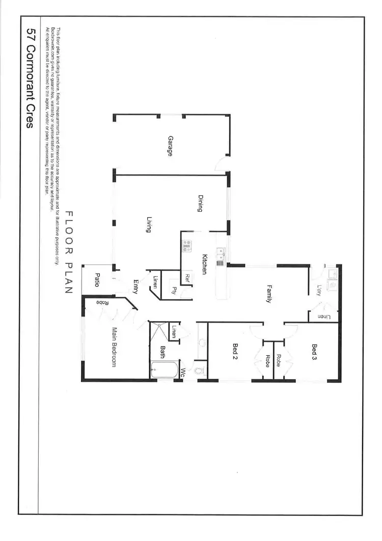 Floorplan of Homely house listing, 57 Cormorant Crescent, Dubbo NSW 2830