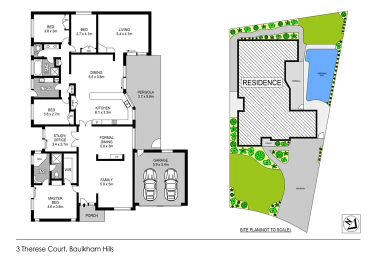 Floorplan of Homely house listing, 3 Therese Court, Baulkham Hills NSW 2153