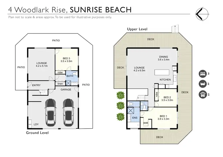 Floorplan of Homely house listing, 4 Woodlark Rise, Sunrise Beach QLD 4567