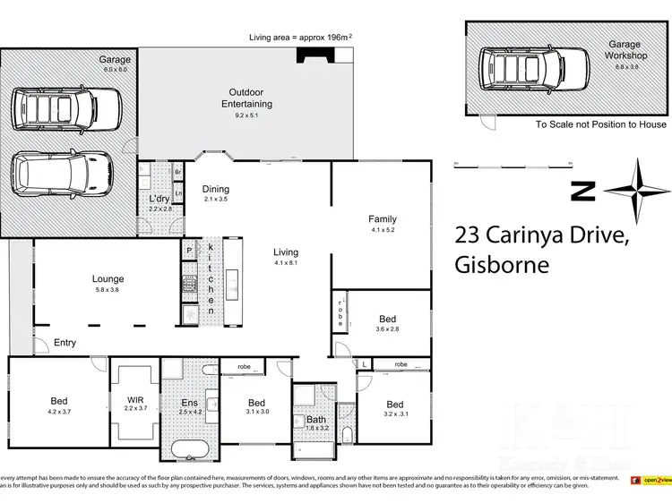 Floorplan of Homely house listing, 23 Carinya Drive, Gisborne VIC 3437