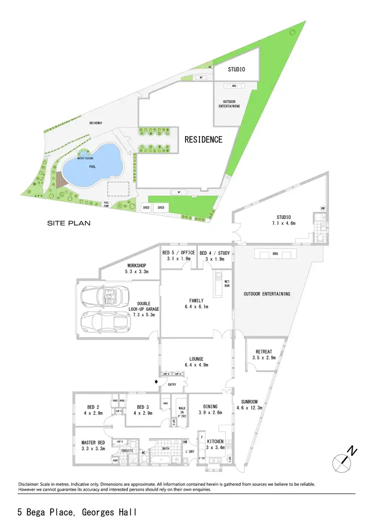 Floorplan of Homely house listing, 5 Bega Place, Georges Hall NSW 2198