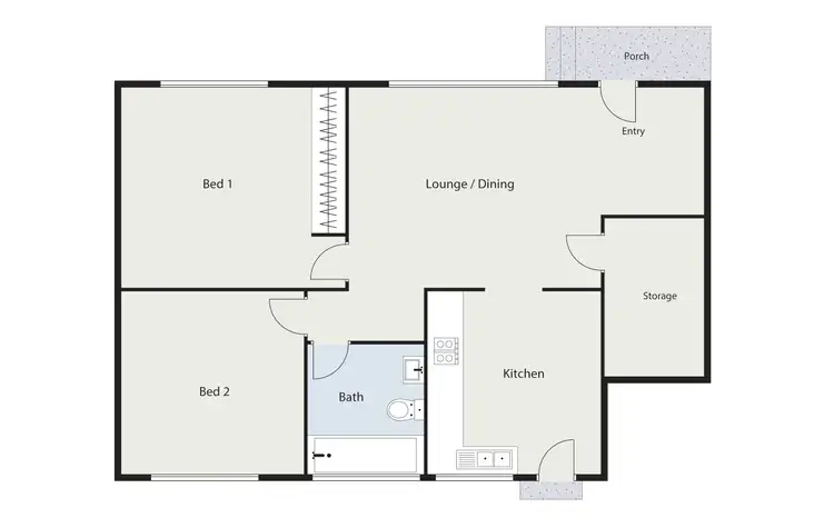 Floorplan of Homely unit listing, 9/156 Knox Street, Watson ACT 2602