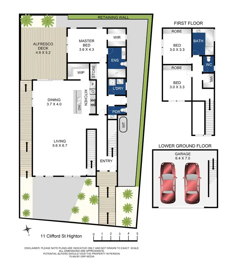 Floorplan of Homely townhouse listing, 11 Clifford Street, Highton VIC 3216