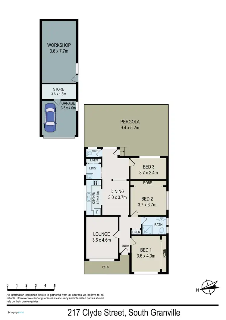 Floorplan of Homely house listing, 217 Clyde Street, Granville NSW 2142