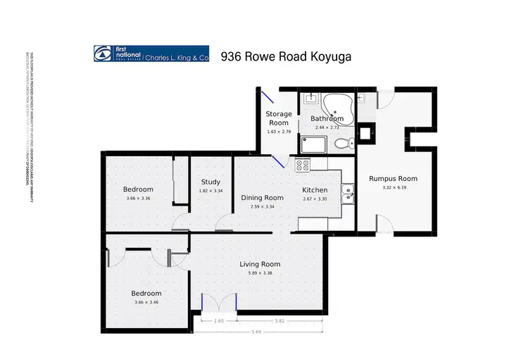 Floorplan of Homely house listing, 936 Rowe Road, Koyuga VIC 3622