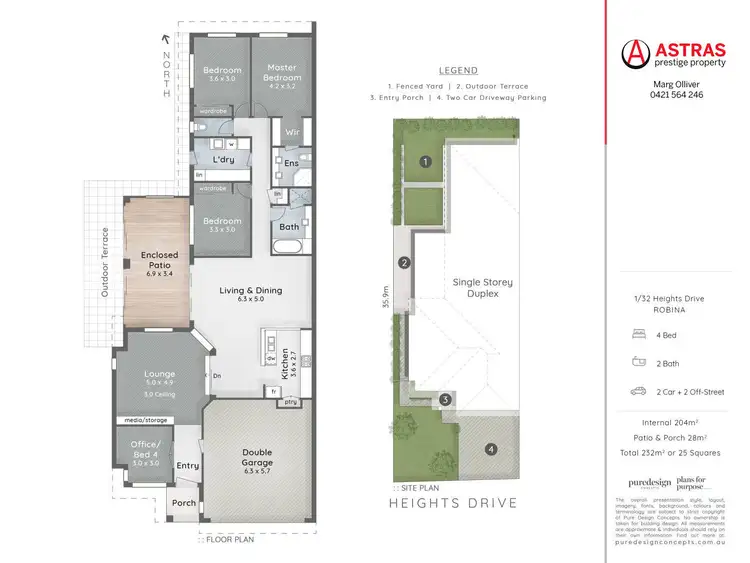 Floorplan of Homely house listing, 1/32 Heights Drive, Robina QLD 4226
