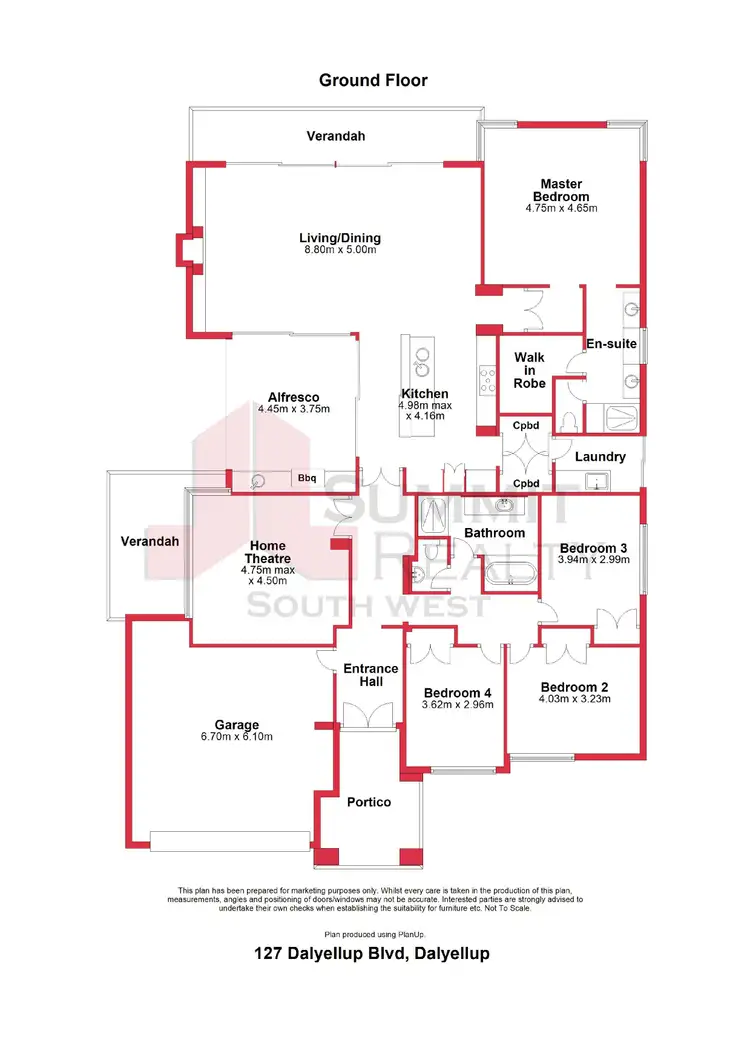 Floorplan of Homely house listing, 127 Dalyellup Boulevard, Dalyellup WA 6230