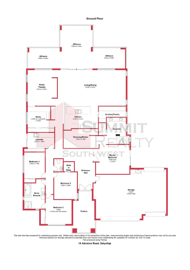 Floorplan of Homely house listing, 18 Advance Road, Dalyellup WA 6230