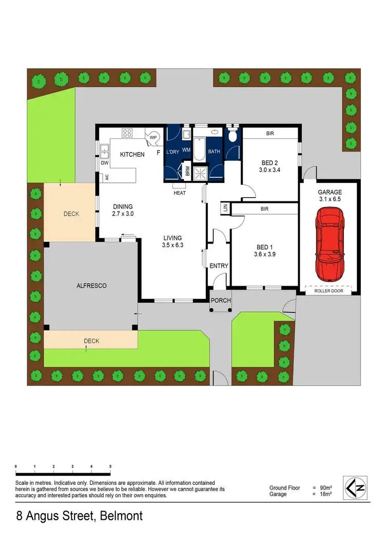 Floorplan of Homely house listing, 8 Angus Street, Belmont VIC 3216