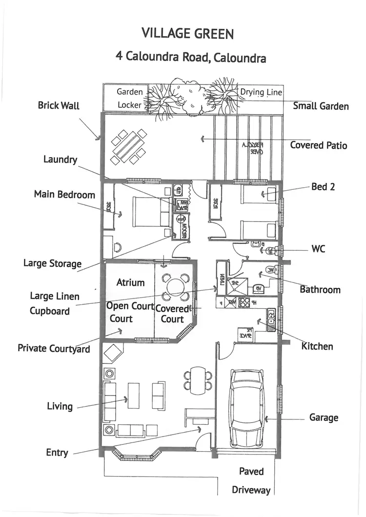 Floorplan of Homely semi-detached listing, 53/4 Caloundra Road, Caloundra QLD 4551