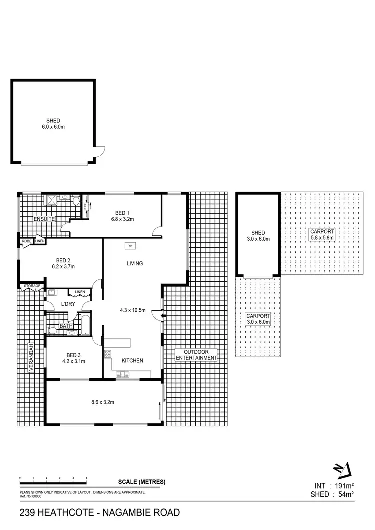 Floorplan of Homely house listing, 239 Heathcote-Nagambie Road, Heathcote VIC 3523