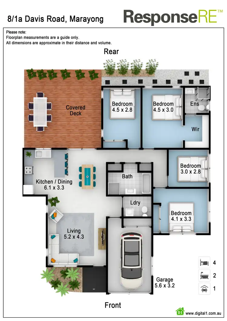 Floorplan of Homely villa listing, 8/1a Davis Road, Marayong NSW 2148