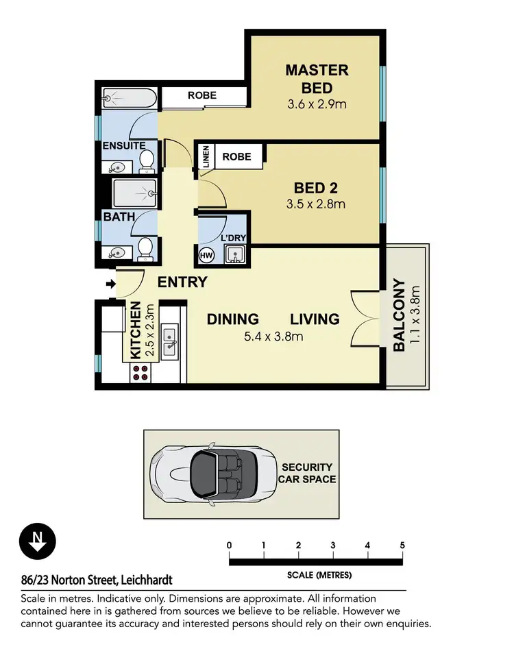 Floorplan of Homely apartment listing, 86/23 Norton Street, Leichhardt NSW 2040